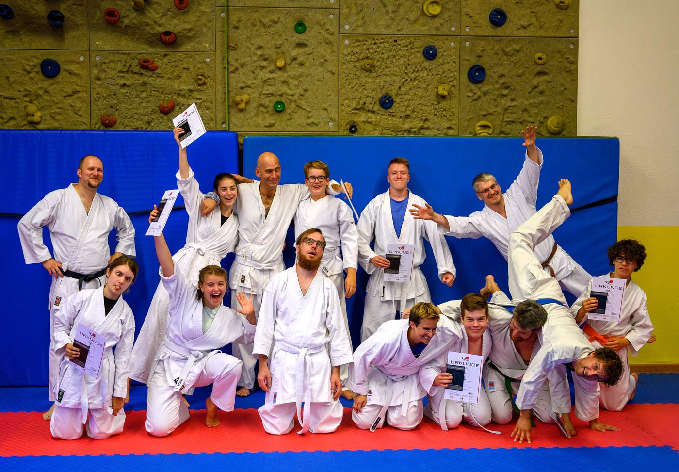 Große Gürtelprüfung in der Karate-Abteilung